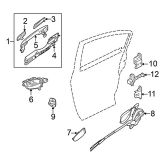 Nissan OE - Rear Door - Lock & Hardware (FULL HYBRID EV-GAS (FHEV))