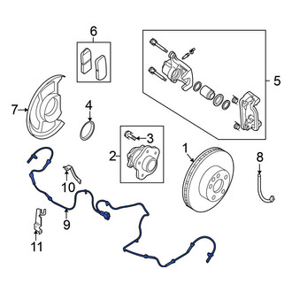 Nissan OE - Front Left ABS Wheel Speed Sensor