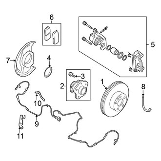 Nissan OE - Rear Suspension - Brake Components (Hybrid)