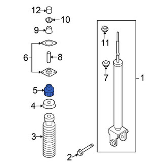 Nissan OE - Rear Lower Suspension Shock Absorber Bushing