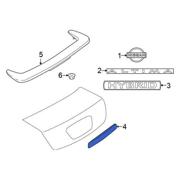 Deck Lid Finish Panel