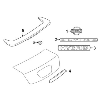 Nissan OE - Trunk Lid - Exterior Trim (FULL HYBRID EV-GAS (FHEV))