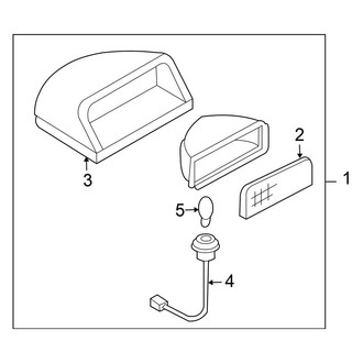 Nissan OE - Rear Lamps - High Mounted Stop Lamp (On Package Tray), (FULL HYBRID EV-GAS (FHEV))