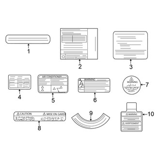 Nissan OE - Information Labels - Labels (Sedan)