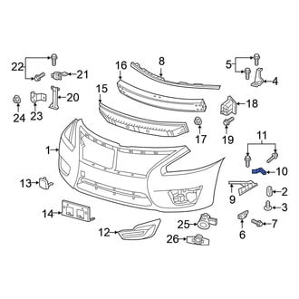 Nissan OE - Left Bumper Guide Bracket