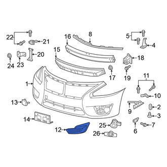 Nissan OE - Front Right Fog Light Trim