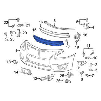 Nissan OE - Front Bumper Impact Absorber