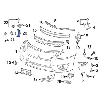 Nissan OE - Lower Bumper Cover Brace
