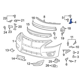 Nissan OE - Left Upper Bumper Cover Bracket