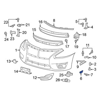 Nissan OE - Right Lower Bumper Cover Bracket