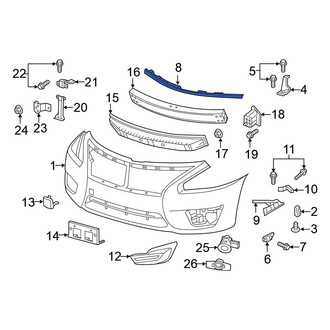 Nissan OE - Upper Bumper Cover Brace