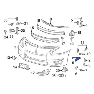Nissan OE - Front Right Bumper Guide