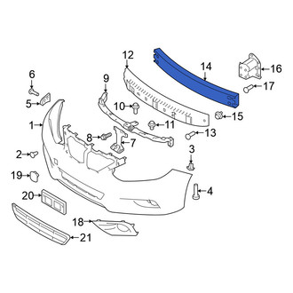 Nissan OE - Front Bumper Impact Bar