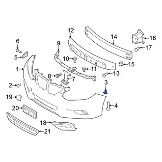 Nissan OE - Right Lower Bumper Corner Cover Bracket