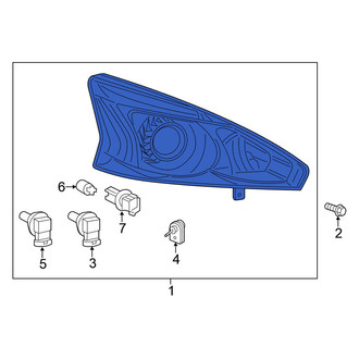 Nissan OE - Front Left Headlight Assembly