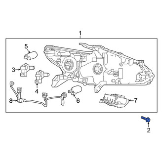 Nissan OE - Quarter Panel Trim Panel Screw