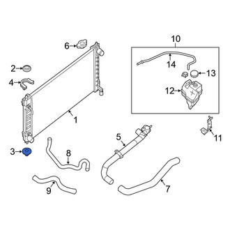 Nissan OE - Lower Radiator Insulator