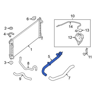 Nissan OE - Upper Radiator Coolant Hose