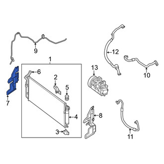 Nissan OE - Right A/C Condenser Seal