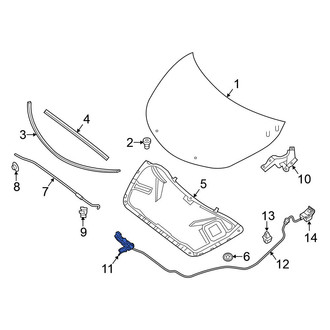 Nissan OE - Front Hood Latch