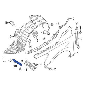 Nissan OE - Front Right Fender Liner Extension