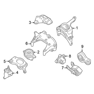 Nissan OE - Engine / Transaxle - Engine & Transmission Mounting (Sedan 2.5L)