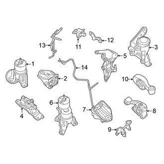 Nissan OE - Engine / Transaxle - Engine & Transmission Mounting (Sedan 3.5L)