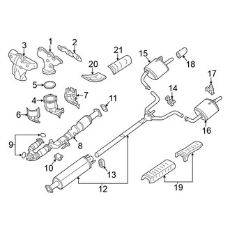 Nissan OE - Exhaust System - Exhaust Components (3.5L)