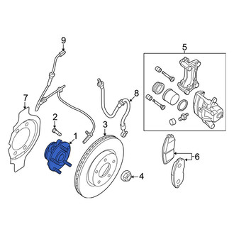 Nissan OE - Front Wheel Bearing and Hub Assembly