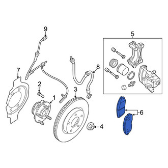 Nissan OE - Front Disc Brake Pad Set