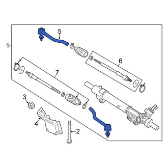 Nissan OE - Inner Steering Tie Rod End