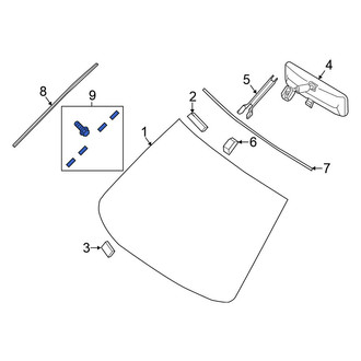 Nissan OE - Windshield Molding Clip