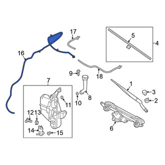 Nissan OE - Front Windshield Washer Hose