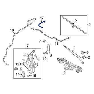 Nissan OE - Front Right Windshield Washer Nozzle
