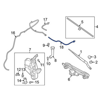 Nissan OE - Front Left Windshield Washer Nozzle