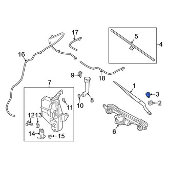 Nissan OE - Wiper Arm Cap
