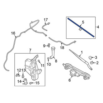 Nissan OE - Left Wiper Blade Refill