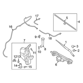 Nissan OE - Windshield - Wiper & Washer Components