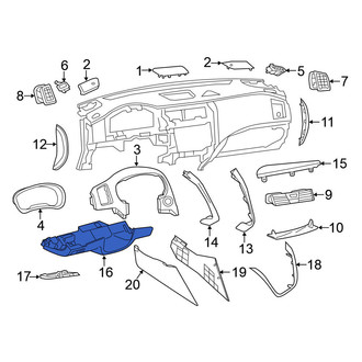 Nissan OE - Instrument Panel Knee Bolster
