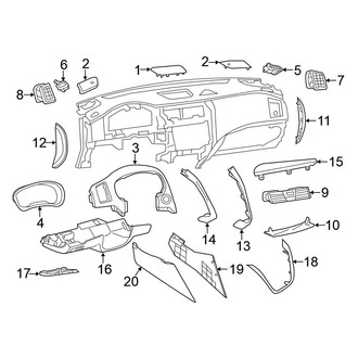 Nissan OE - Instrument Panel Components