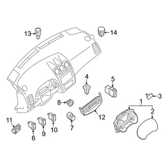 Nissan OE - Instrument Panel - Cluster & Switches