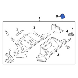 Nissan OE - Front Glove Box Lock Kit