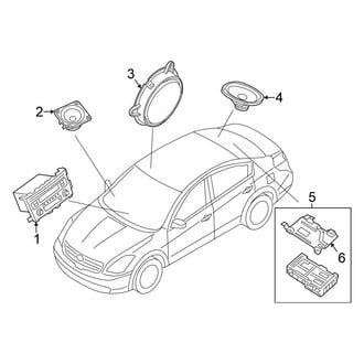 Nissan OE - Instrument Panel - Sound System (Sedan)