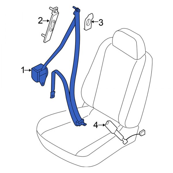 Seat Belt Lap and Shoulder Belt