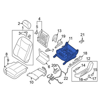 Nissan OE - Front Left Seat Track