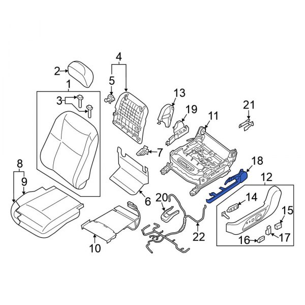 Seat Frame Trim Panel