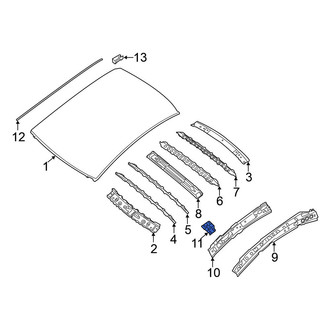 Nissan OE - Left Roof Side Rail Bracket