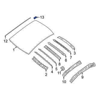 Nissan OE - Roof Drip Molding Clip