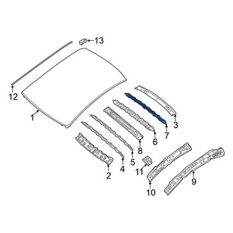 Nissan OE - Rear Roof Bow
