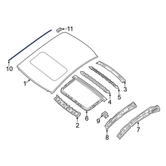 Nissan OE - Right Roof Drip Molding
